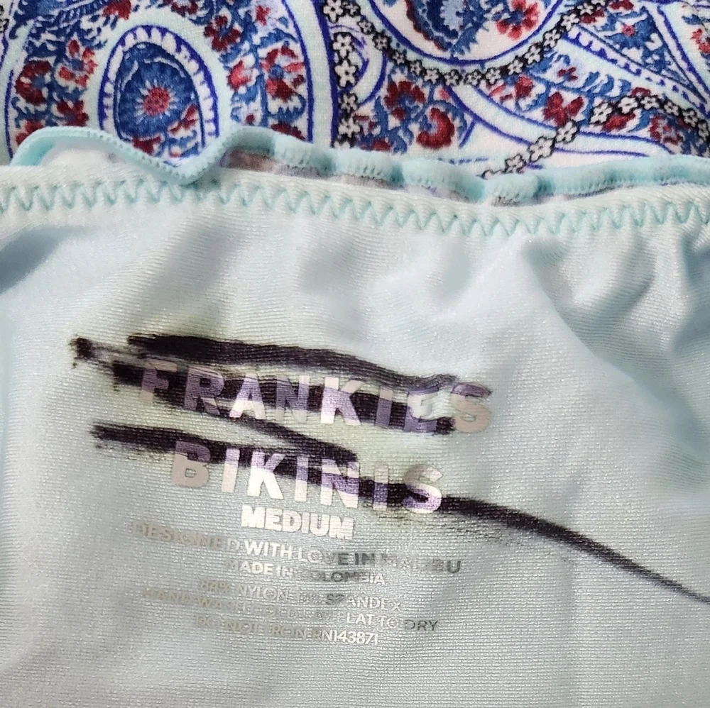 New!Frankie's Bikinis Fawn Shine Ruffle One Piece‎ Swimsuit